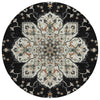 Piper Looms Chantille Global ACN2194 Black Machine Washable Area Rug Round Main Image