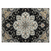 Piper Looms Chantille Global ACN2194 Black Machine Washable Area Rug Scatter Main Image
