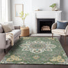 Piper Looms Chantille Global ACN2194 Green Machine Washable Area Rug Lifestyle Image Feature