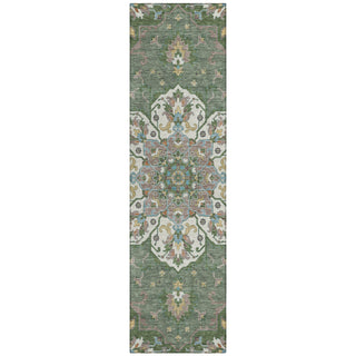 Piper Looms Chantille Global ACN2194 Green Machine Washable Area Rug Runner Main Image