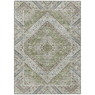 Piper Looms Chantille Geometric ACN2195 Aloe Machine Washable Area Rug main image