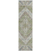 Piper Looms Chantille Geometric ACN2195 Aloe Machine Washable Area Rug Runner Main Image
