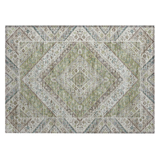 Piper Looms Chantille Geometric ACN2195 Aloe Machine Washable Area Rug Scatter Main Image