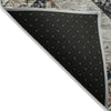 Piper Looms Chantille Geometric ACN2195 Black Machine Washable Area Rug Backing Image