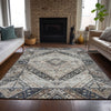 Piper Looms Chantille Geometric ACN2195 Black Machine Washable Area Rug Lifestyle Image Feature