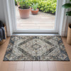 Piper Looms Chantille Geometric ACN2195 Black Machine Washable Area Rug Scatter Lifestyle Image Feature
