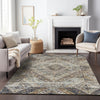 Piper Looms Chantille Geometric ACN2195 Brown Machine Washable Area Rug Lifestyle Image Feature
