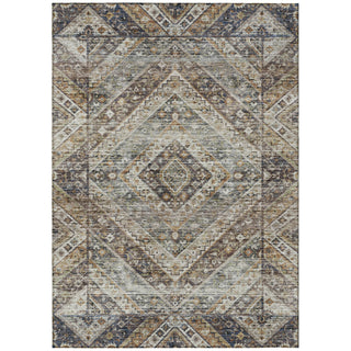 Piper Looms Chantille Geometric ACN2195 Brown Machine Washable Area Rug main image