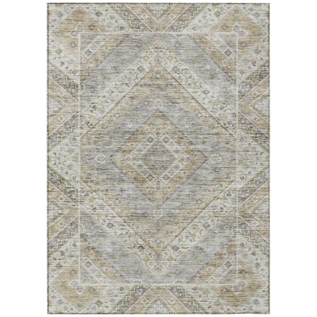 Piper Looms Chantille Geometric ACN2195 Ivory Machine Washable Area Rug main image