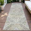 Piper Looms Chantille Geometric ACN2195 Ivory Machine Washable Area Rug Runner Outdoor Lifestyle Image Feature