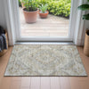 Piper Looms Chantille Geometric ACN2195 Ivory Machine Washable Area Rug Scatter Lifestyle Image Feature
