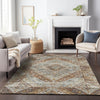 Piper Looms Chantille Geometric ACN2195 Paprika Machine Washable Area Rug Lifestyle Image Feature