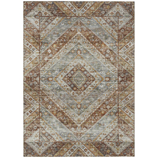 Piper Looms Chantille Geometric ACN2195 Paprika Machine Washable Area Rug main image