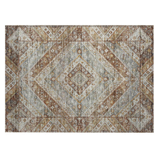 Piper Looms Chantille Geometric ACN2195 Paprika Machine Washable Area Rug Scatter Main Image