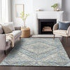 Piper Looms Chantille Geometric ACN2195 Sky Machine Washable Area Rug Lifestyle Image Feature