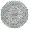 Piper Looms Chantille Geometric ACN2195 Sky Machine Washable Area Rug Round Main Image
