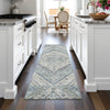 Piper Looms Chantille Geometric ACN2195 Sky Machine Washable Area Rug Runner Lifestyle Image Feature