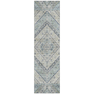 Piper Looms Chantille Geometric ACN2195 Sky Machine Washable Area Rug Runner Main Image