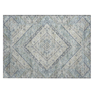 Piper Looms Chantille Geometric ACN2195 Sky Machine Washable Area Rug Scatter Main Image