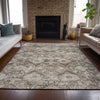 Piper Looms Chantille Panel ACN2196 Chocolate Machine Washable Area Rug Lifestyle Image Feature