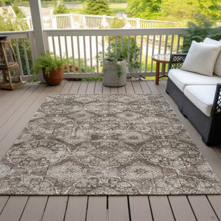 Piper Looms Chantille Panel ACN2196 Chocolate Machine Washable Area Rug Outdoor Lifestyle Image Feature