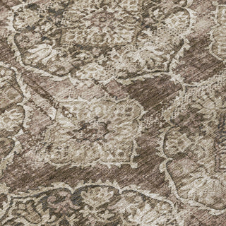 Piper Looms Chantille Panel ACN2196 Chocolate Machine Washable Area Rug Swatch Image