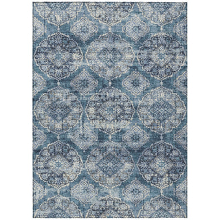 Piper Looms Chantille Panel ACN2196 Denim Machine Washable Area Rug main image