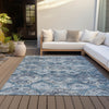 Piper Looms Chantille Panel ACN2196 Denim Machine Washable Area Rug Outdoor Lifestyle Image Feature