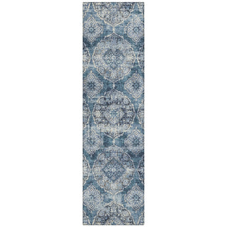 Piper Looms Chantille Panel ACN2196 Denim Machine Washable Area Rug Runner Main Image