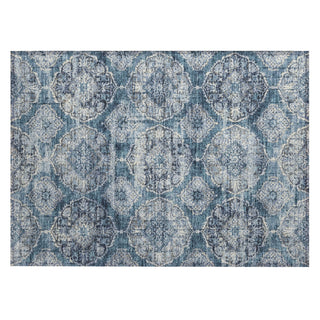 Piper Looms Chantille Panel ACN2196 Denim Machine Washable Area Rug Scatter Main Image