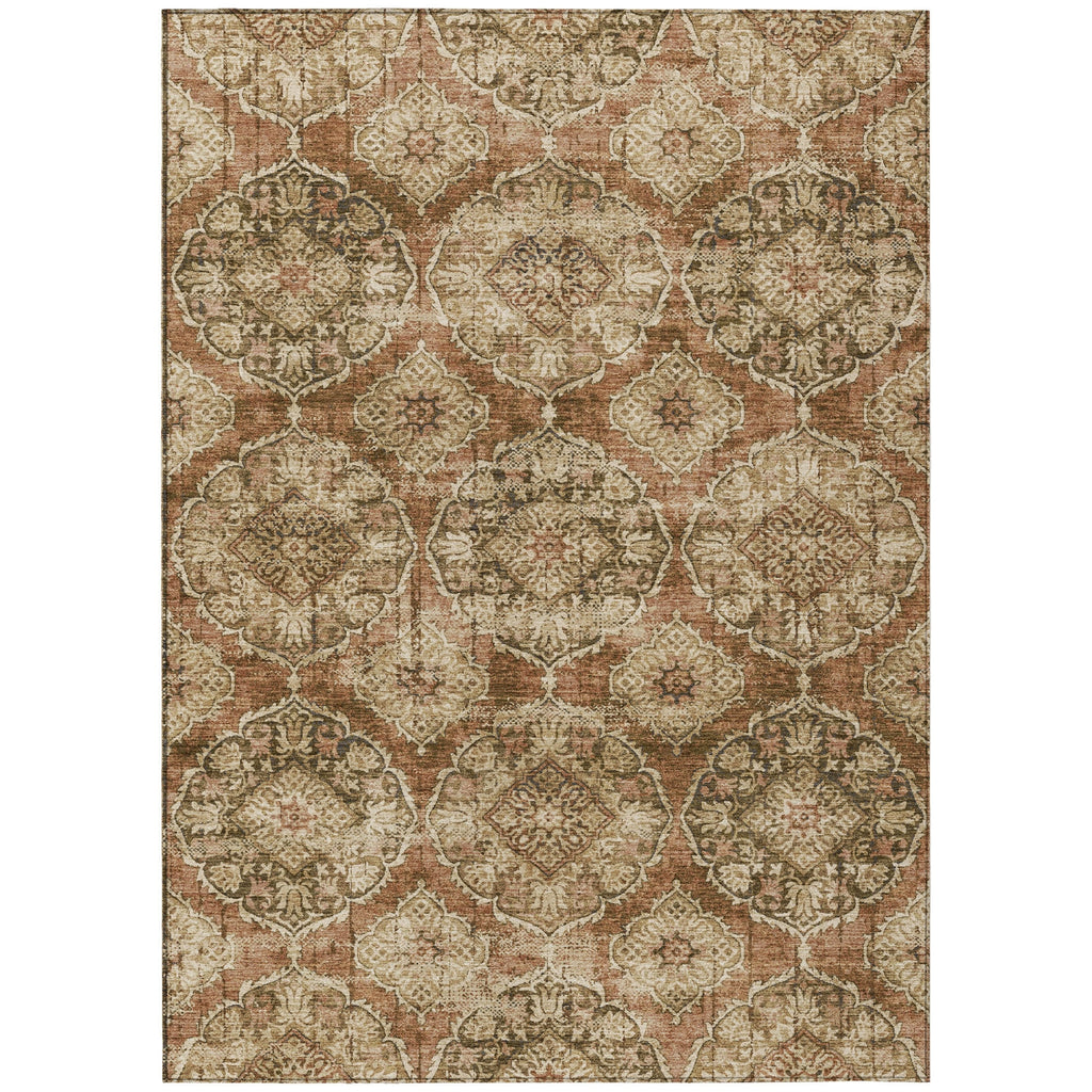 Piper Looms Chantille Panel ACN2196 Paprika Machine Washable Area Rug main image