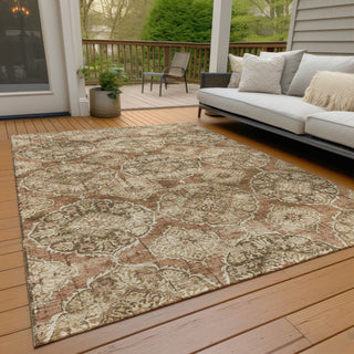 Piper Looms Chantille Panel ACN2196 Paprika Machine Washable Area Rug Outdoor Lifestyle Image Feature