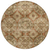 Piper Looms Chantille Panel ACN2196 Paprika Machine Washable Area Rug Round Main Image