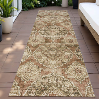 Piper Looms Chantille Panel ACN2196 Paprika Machine Washable Area Rug Runner Outdoor Lifestyle Image Feature