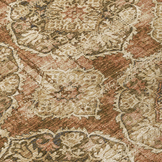 Piper Looms Chantille Panel ACN2196 Paprika Machine Washable Area Rug Swatch Image