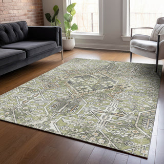 Piper Looms Chantille Global ACN2197 Aloe Machine Washable Area Rug Lifestyle Image Feature