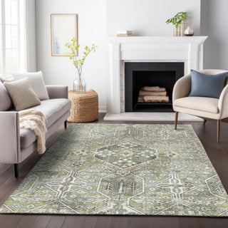 Piper Looms Chantille Global ACN2197 Aloe Machine Washable Area Rug Lifestyle Image Feature