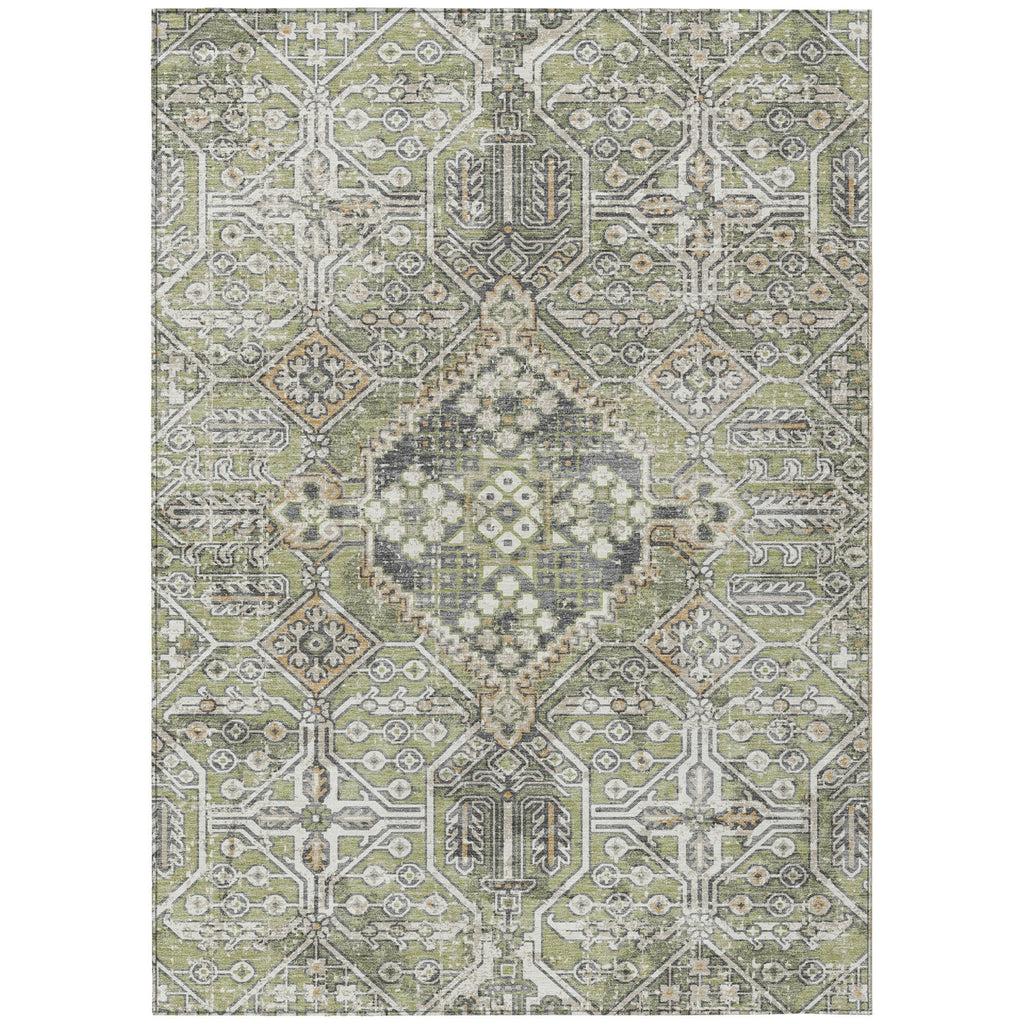 Piper Looms Chantille Global ACN2197 Aloe Machine Washable Area Rug main image