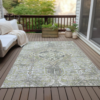 Piper Looms Chantille Global ACN2197 Aloe Machine Washable Area Rug Outdoor Lifestyle Image Feature