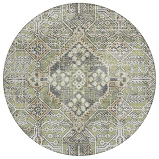 Piper Looms Chantille Global ACN2197 Aloe Machine Washable Area Rug Round Main Image