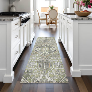 Piper Looms Chantille Global ACN2197 Aloe Machine Washable Area Rug Runner Lifestyle Image Feature