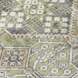 Piper Looms Chantille Global ACN2197 Aloe Machine Washable Area Rug Swatch Image