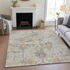 Piper Looms Chantille Global ACN2197 Gold Machine Washable Area Rug Lifestyle Image Feature