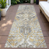 Piper Looms Chantille Global ACN2197 Gold Machine Washable Area Rug Runner Outdoor Lifestyle Image Feature