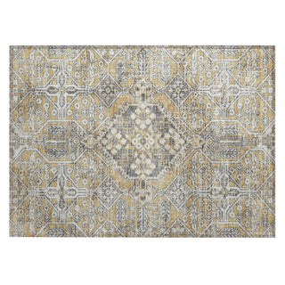 Piper Looms Chantille Global ACN2197 Gold Machine Washable Area Rug Scatter Main Image