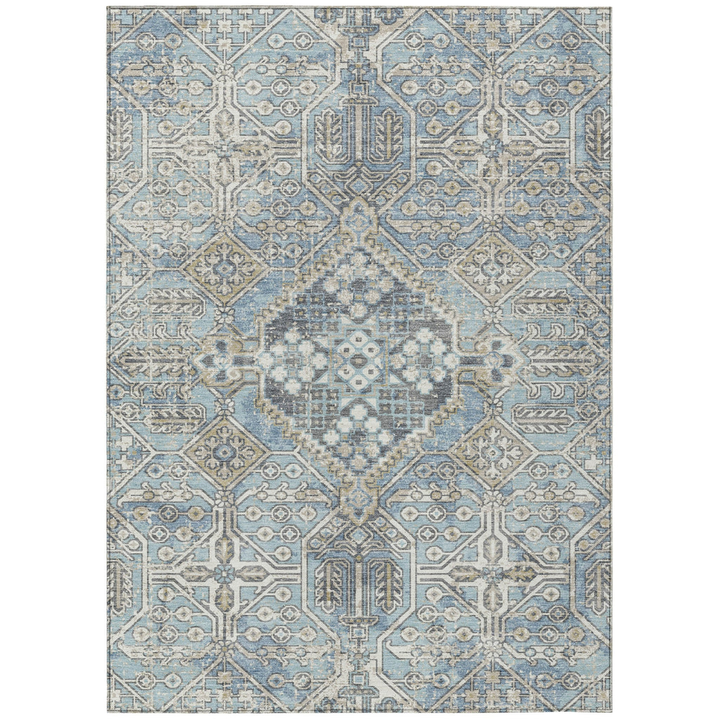 Piper Looms Chantille Global ACN2197 Sky Machine Washable Area Rug main image