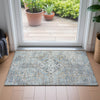 Piper Looms Chantille Global ACN2197 Sky Machine Washable Area Rug Scatter Lifestyle Image Feature