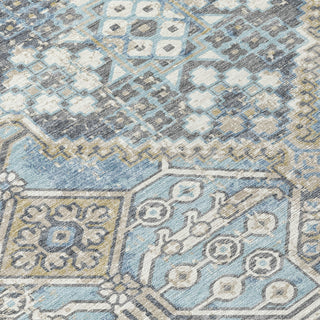Piper Looms Chantille Global ACN2197 Sky Machine Washable Area Rug Swatch Image