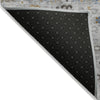 Piper Looms Chantille Bohemian ACN2198 Gray Machine Washable Area Rug Backing Image