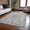Piper Looms Chantille Bohemian ACN2198 Gray Machine Washable Area Rug Lifestyle Image Feature
